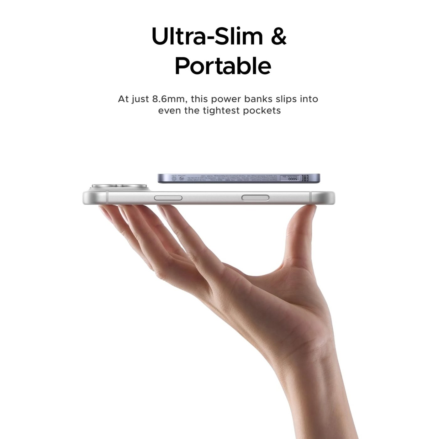 Ugreen MagFlow Air MagSafe-powerbank 5 000 mAh