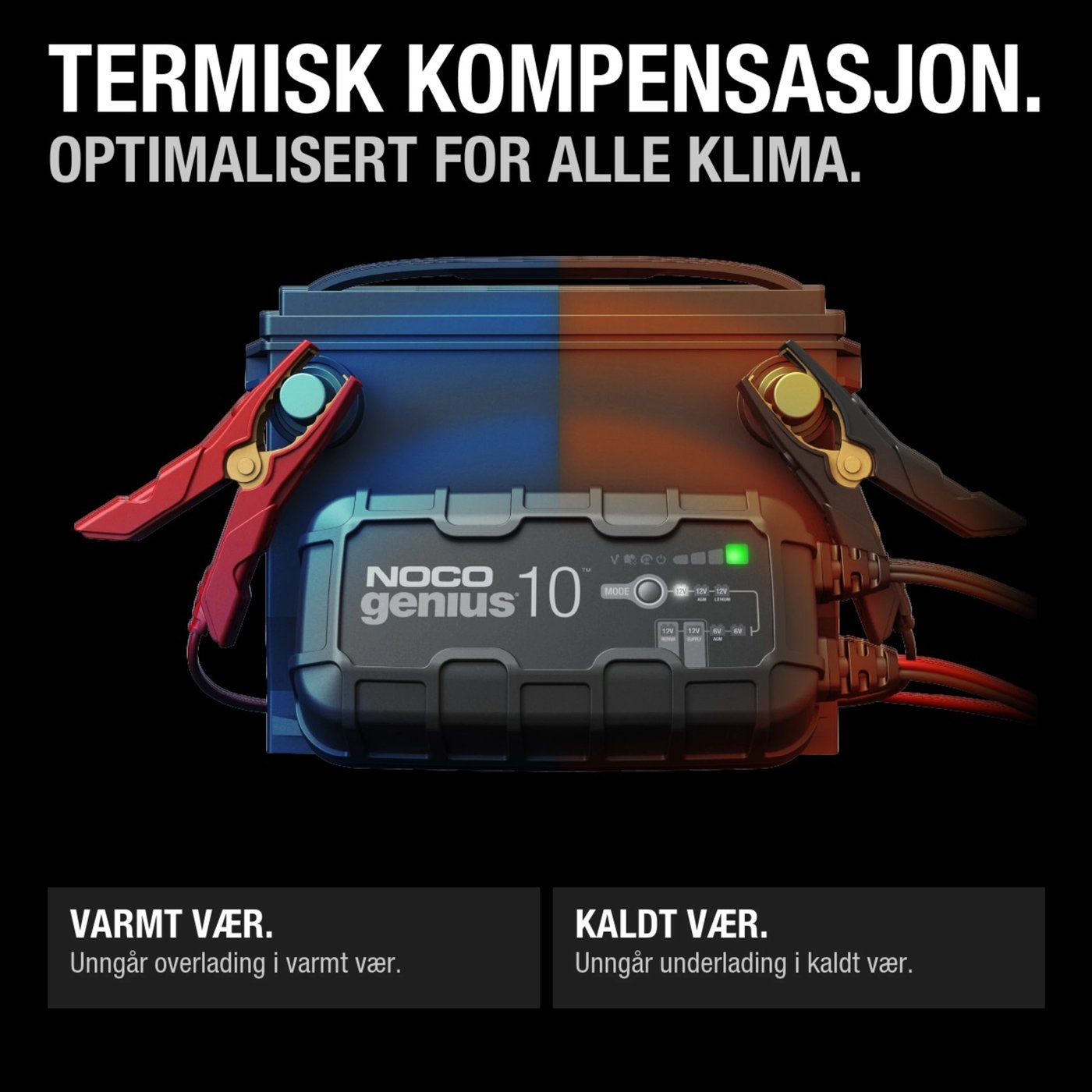 Noco GENIUS10 smart batterilader 10 A