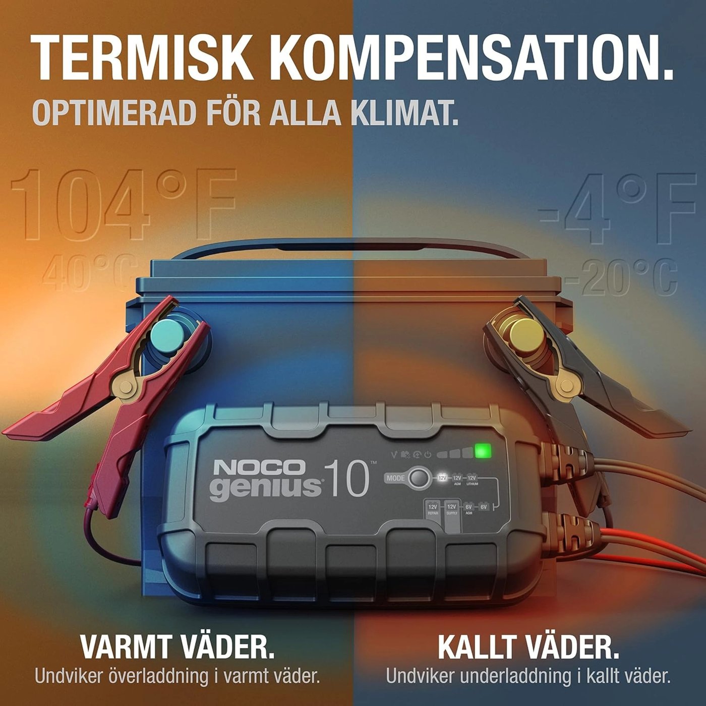 Noco GENIUS10 smart batteriladdare 10 A