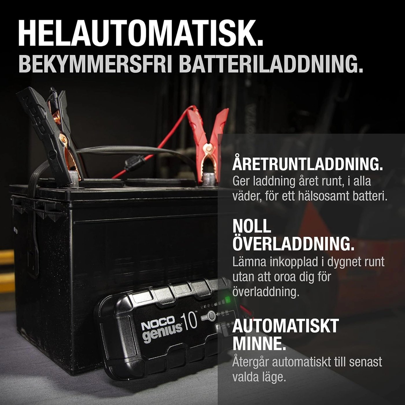 Noco GENIUS10 smart batteriladdare 10 A