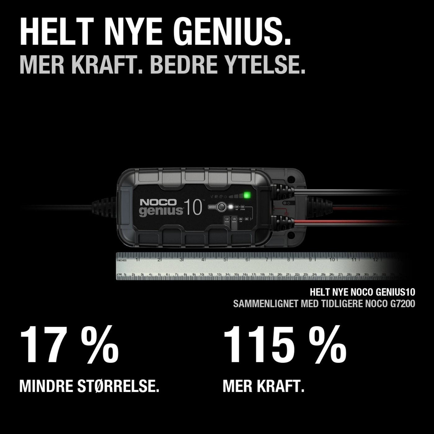Noco GENIUS10 smart batterilader 10 A