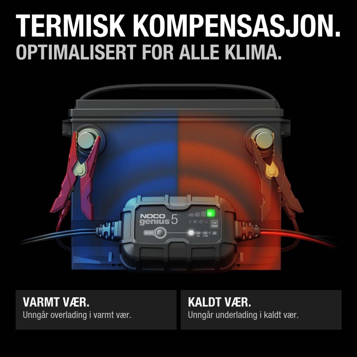 Noco GENIUS5 smart batterilader 5 A