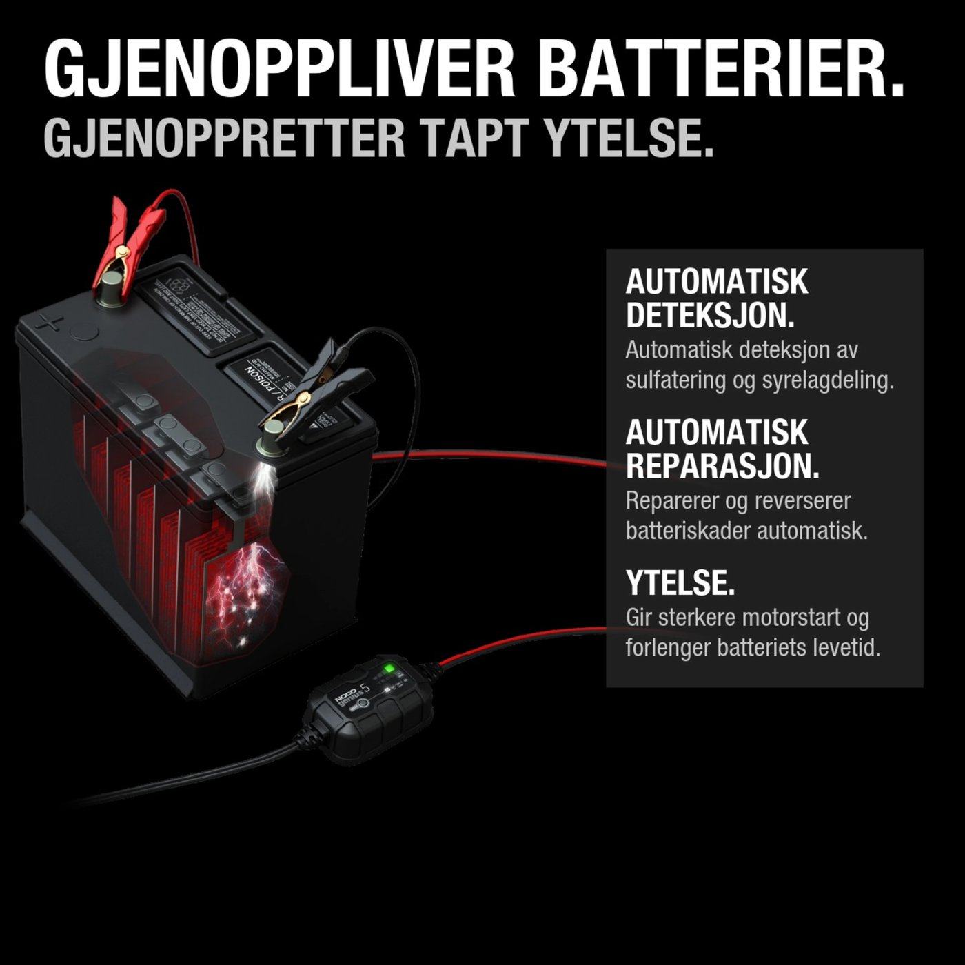 Noco GENIUS5 smart batterilader 5 A