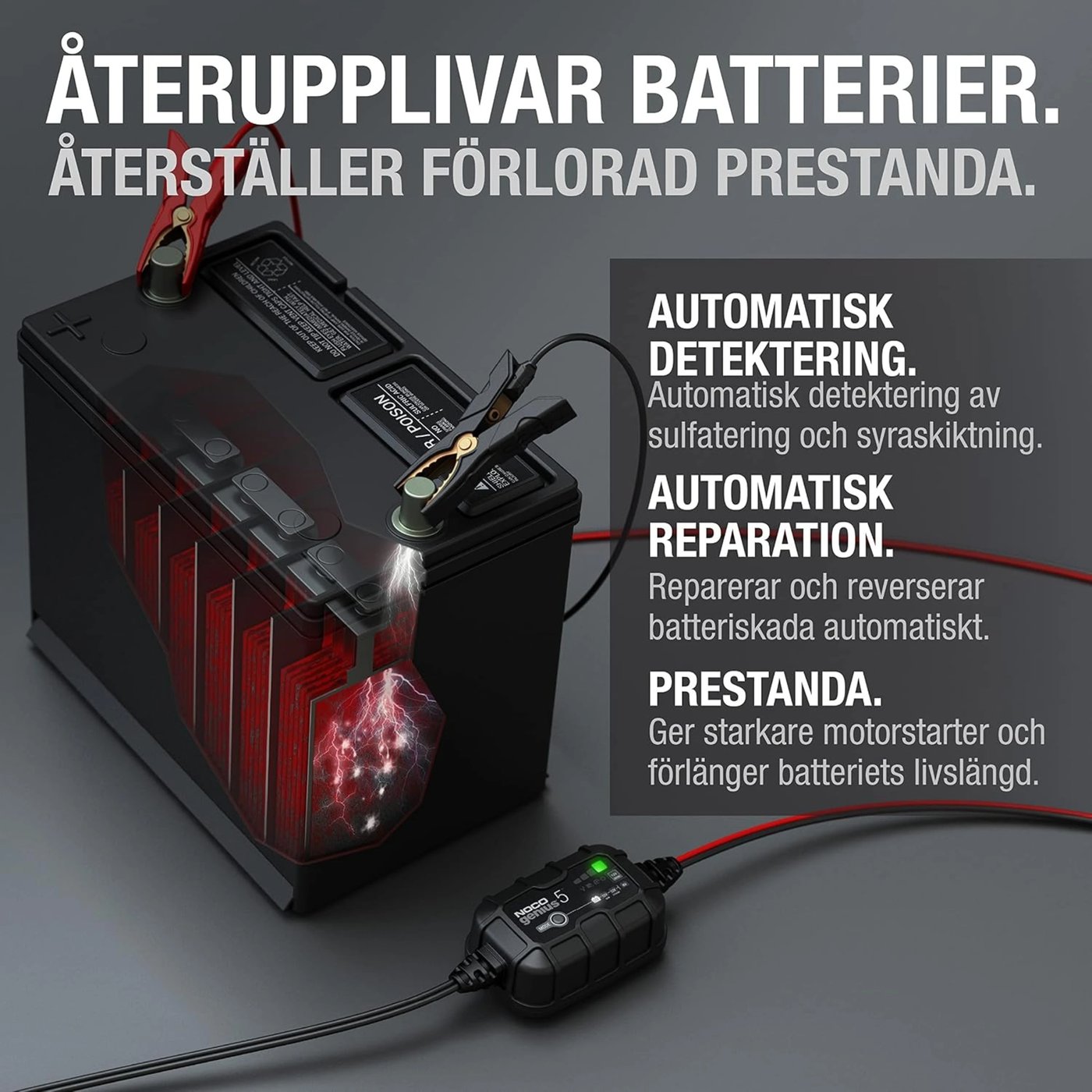 Noco GENIUS5 smart batteriladdare 5 A