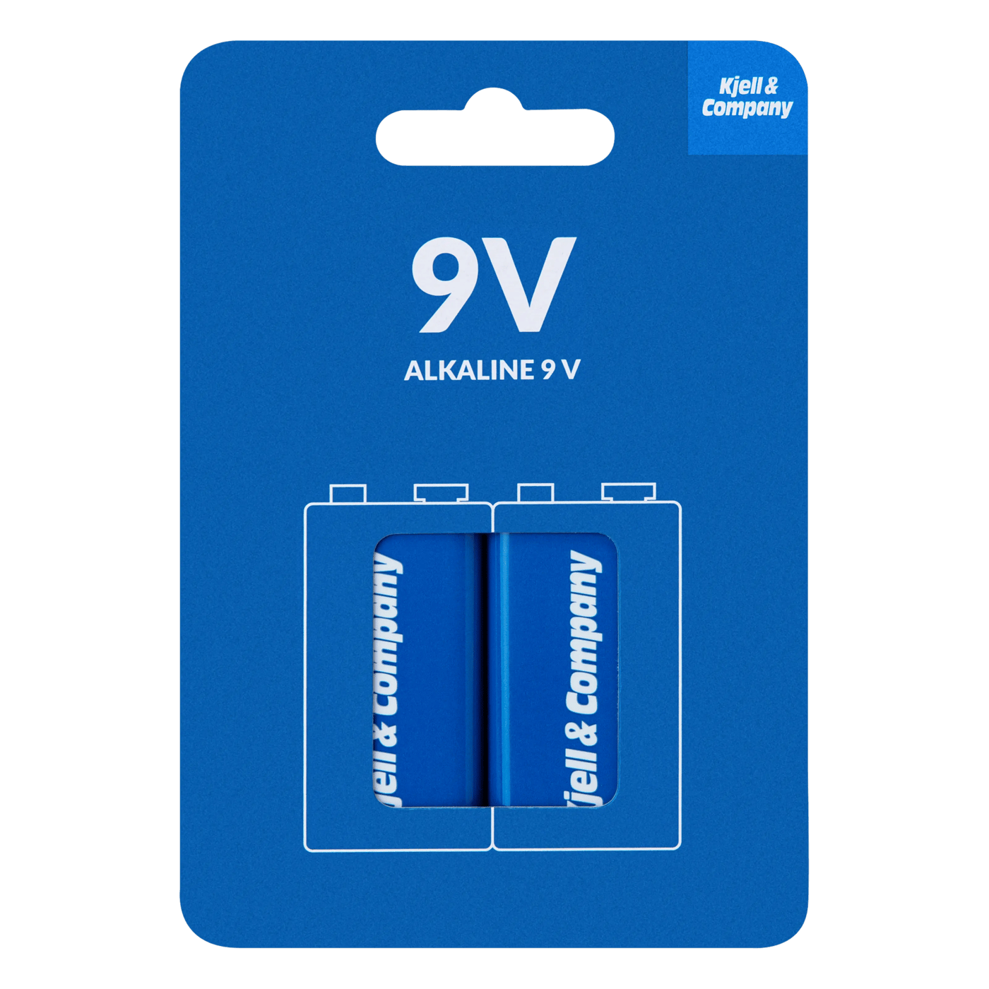 Kjell & Company 9 V-batterier (PP3) 2-pack