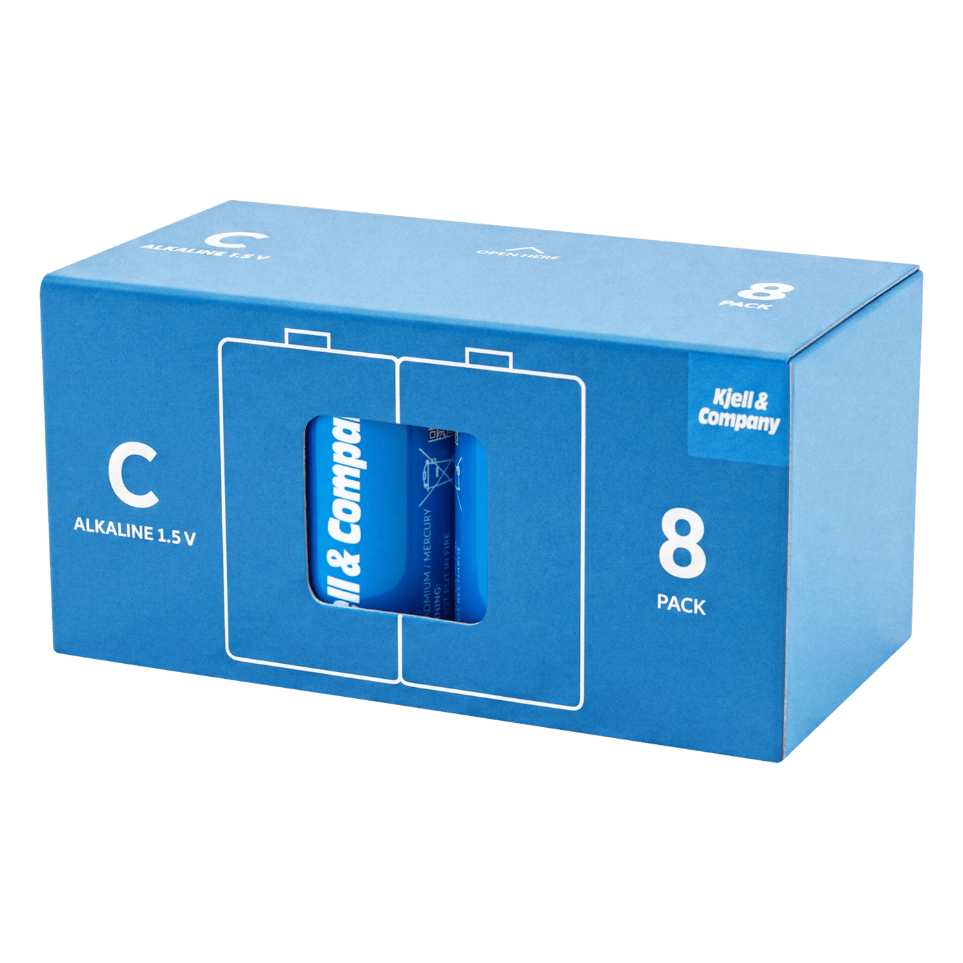 Kjell & Company C-batterier (LR14) 8-pk.