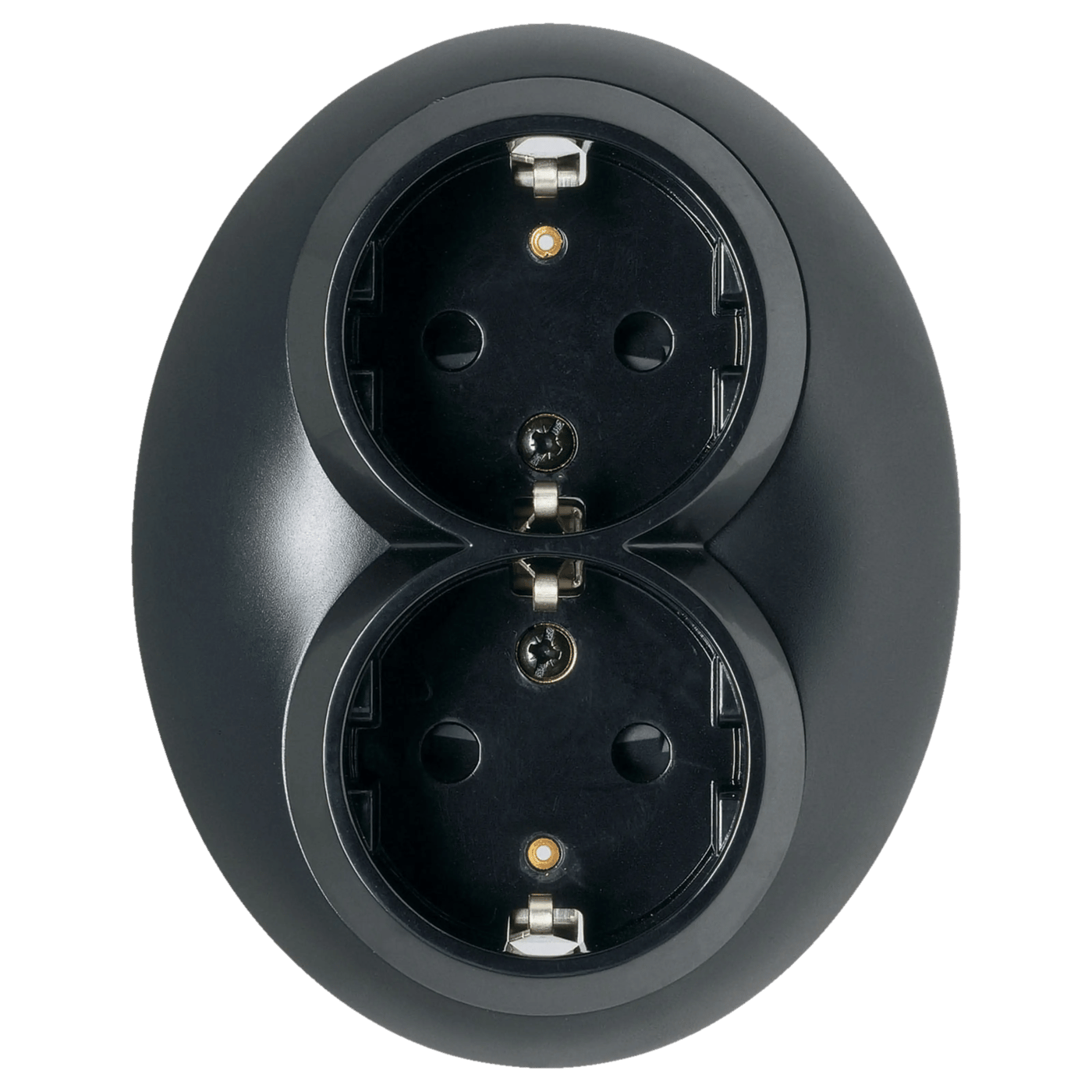 Schneider Electric Renova Jordet vegguttak 2-veis Innfelt Svart