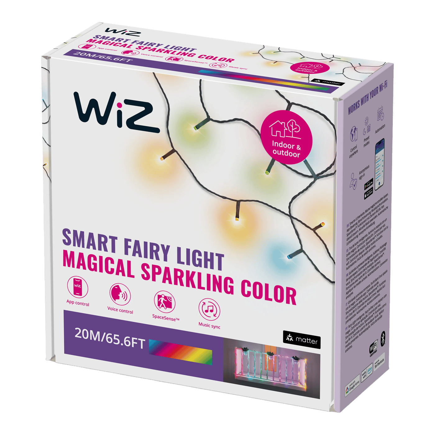 WiZ Smart LED-ljusslinga 20 m