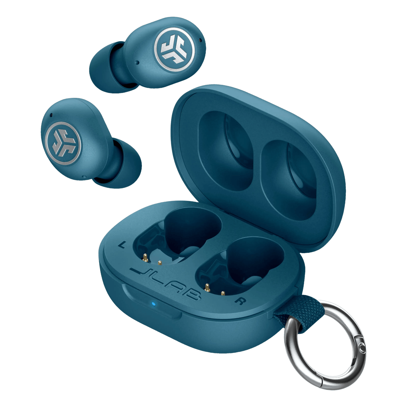 JLab JBuds Mini ANC true wireless-hörlurar Blå