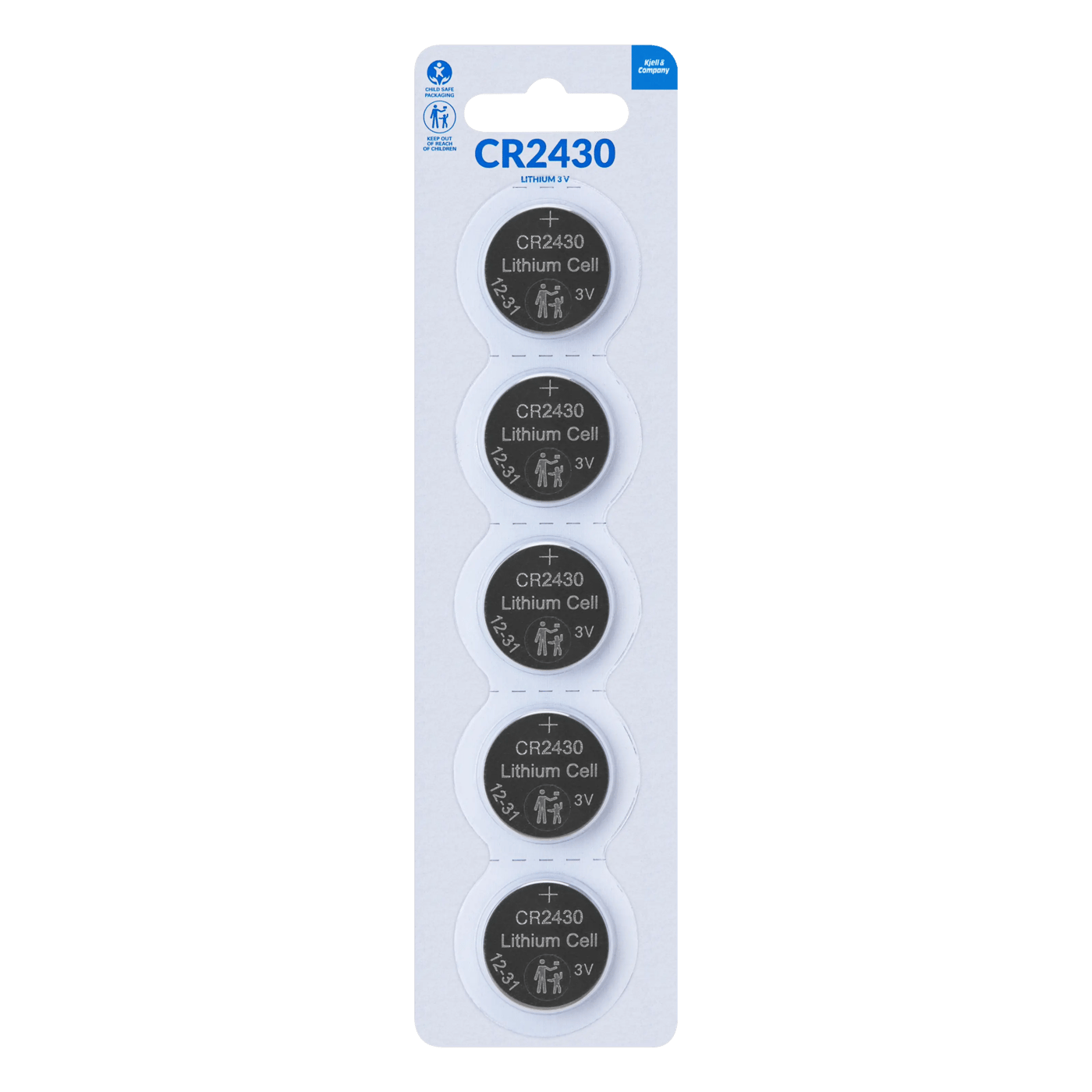 Kjell & Company Litiumbatteri CR2430 5-pack