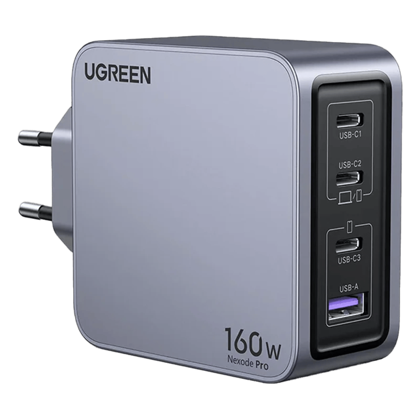 Ugreen Nexode Pro 160 W GaN-lader med 4 porter