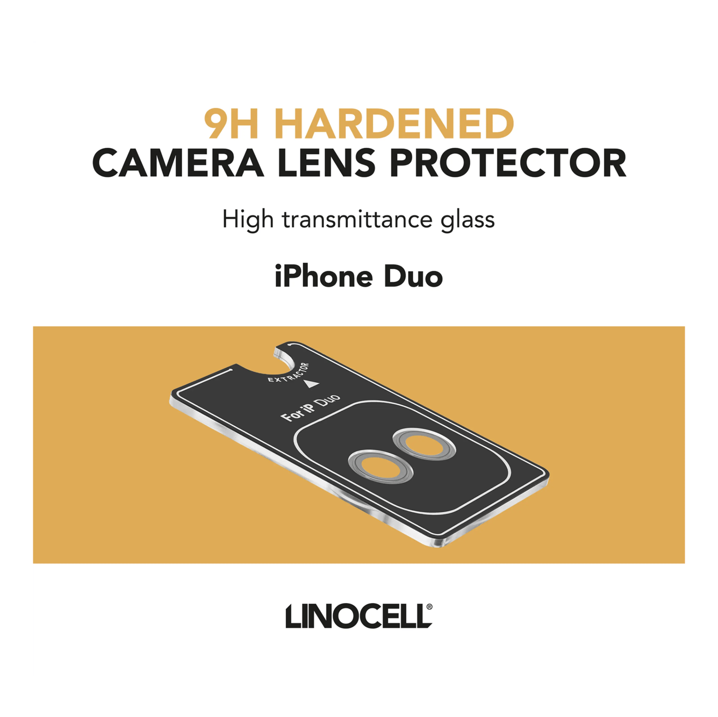 Linocell Skydd för kameralinsen iPhone Duo