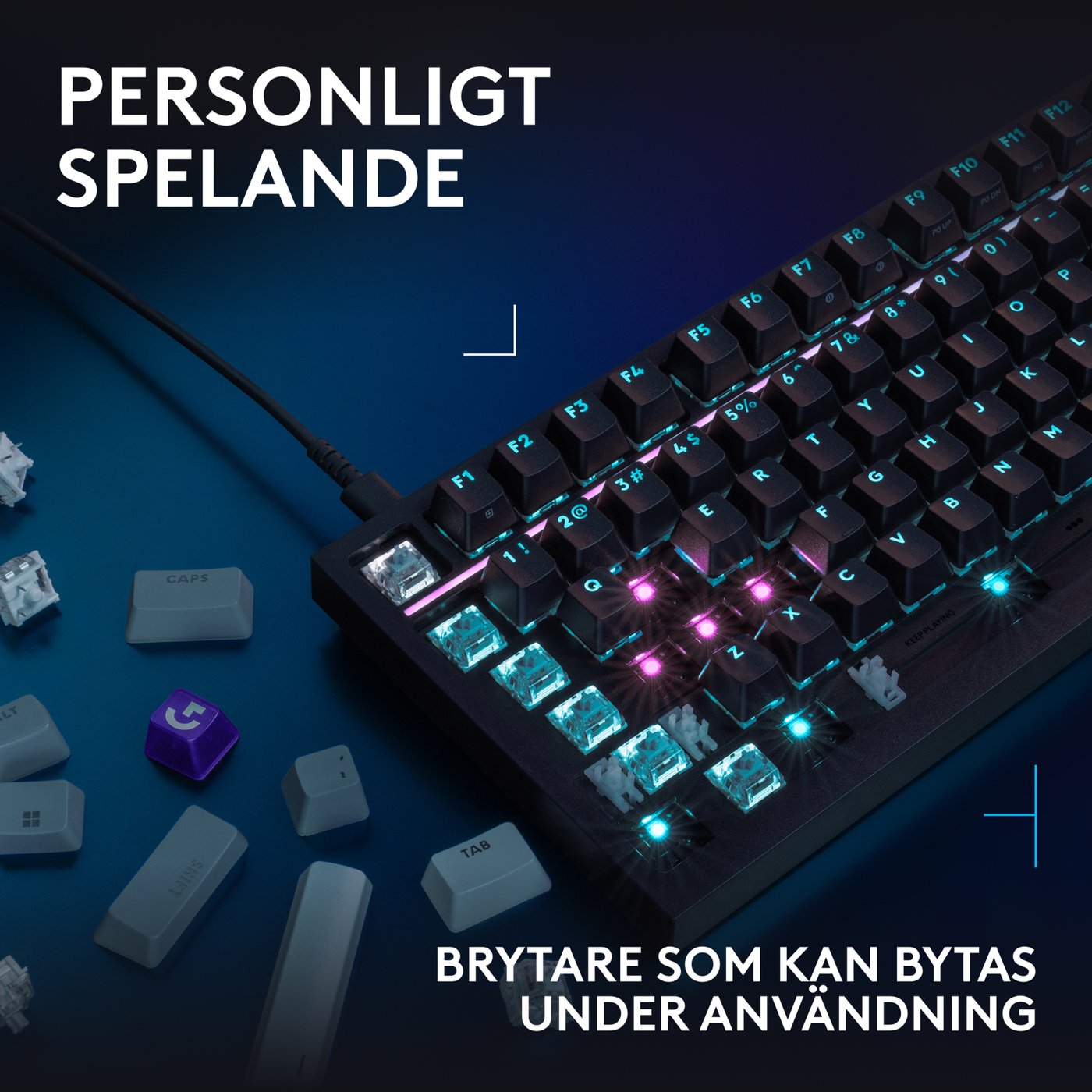 Logitech G G316 X 75 gamingtangentbord Svart