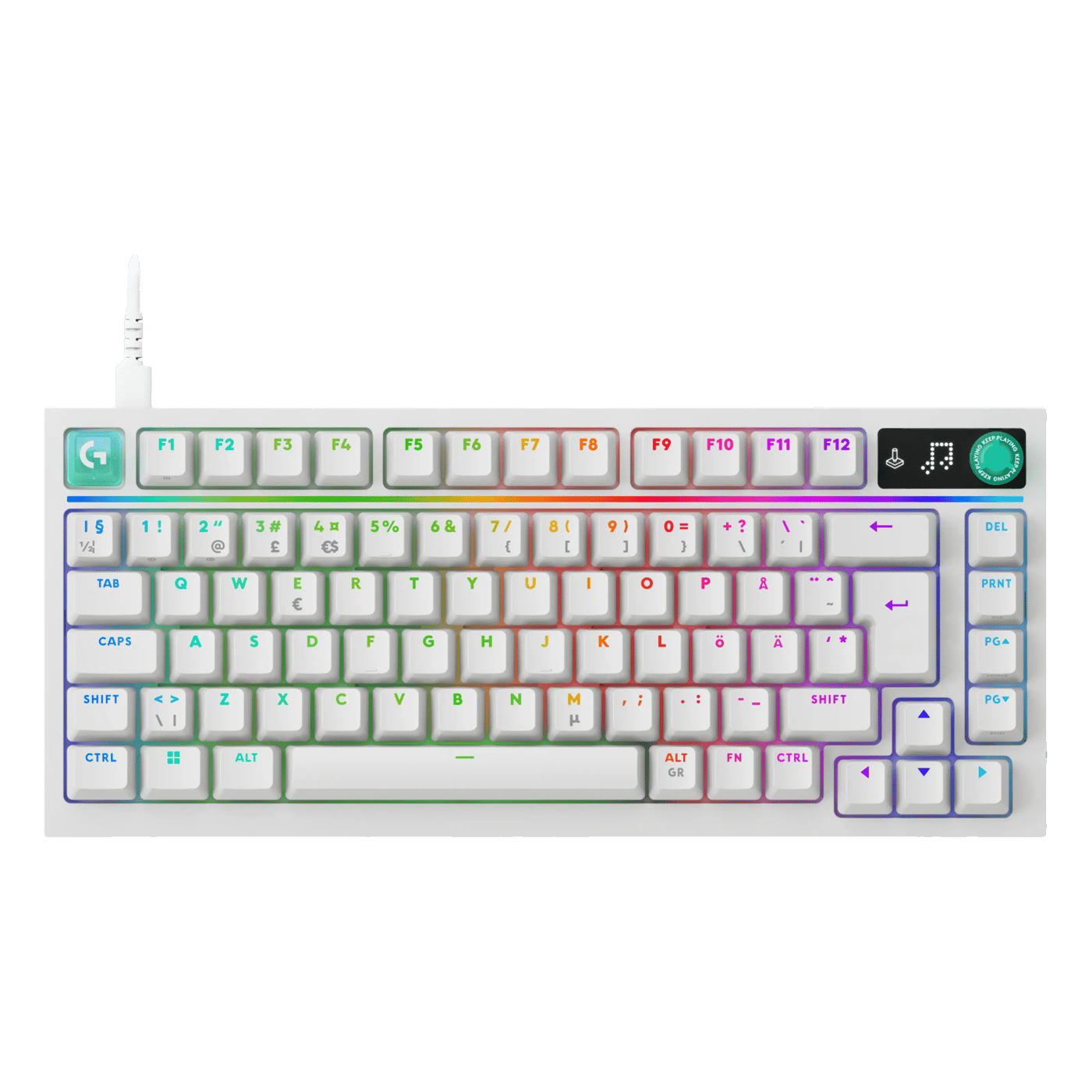 Logitech G G316 X 75 gamingtangentbord Vit