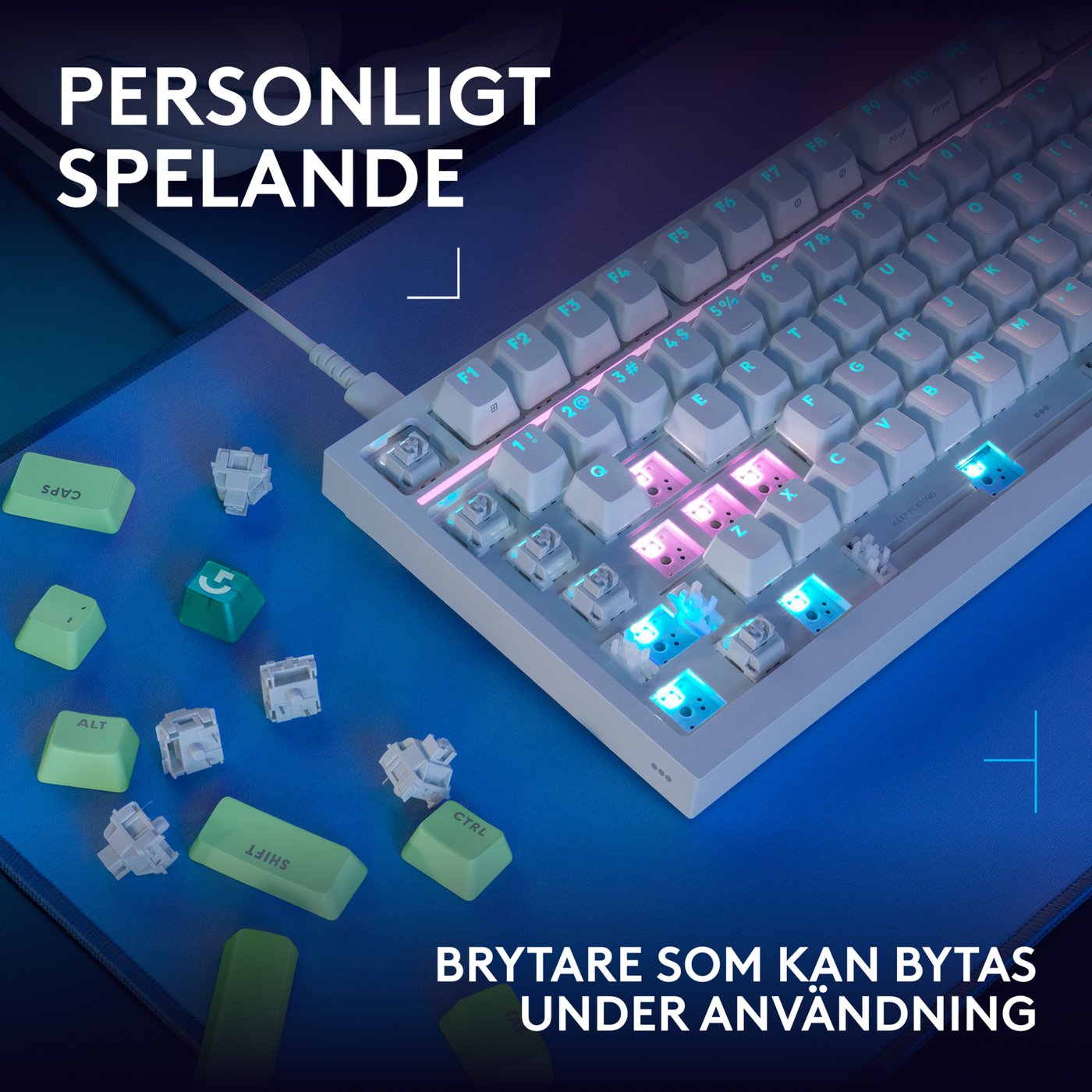 Logitech G G316 X 75 gamingtangentbord Vit