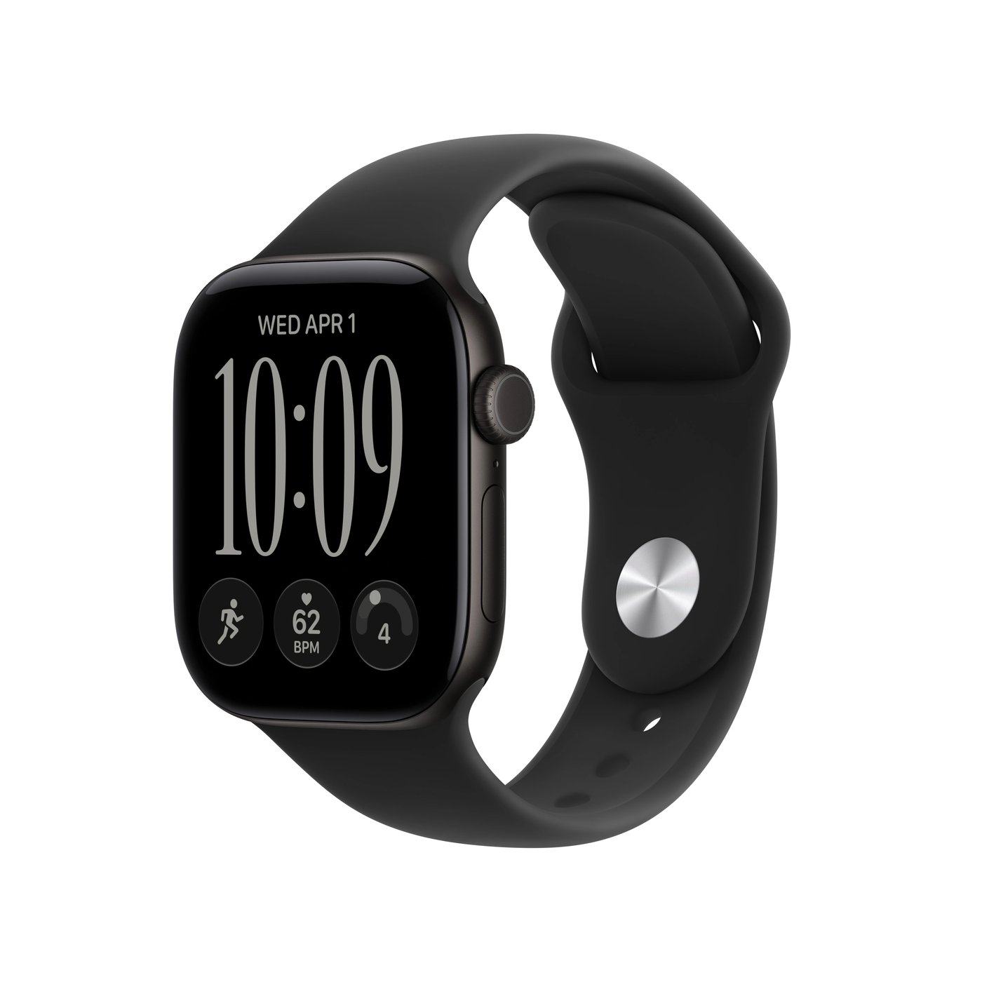 Apple Watch Series 12 GPS 42 mm Svart S/M