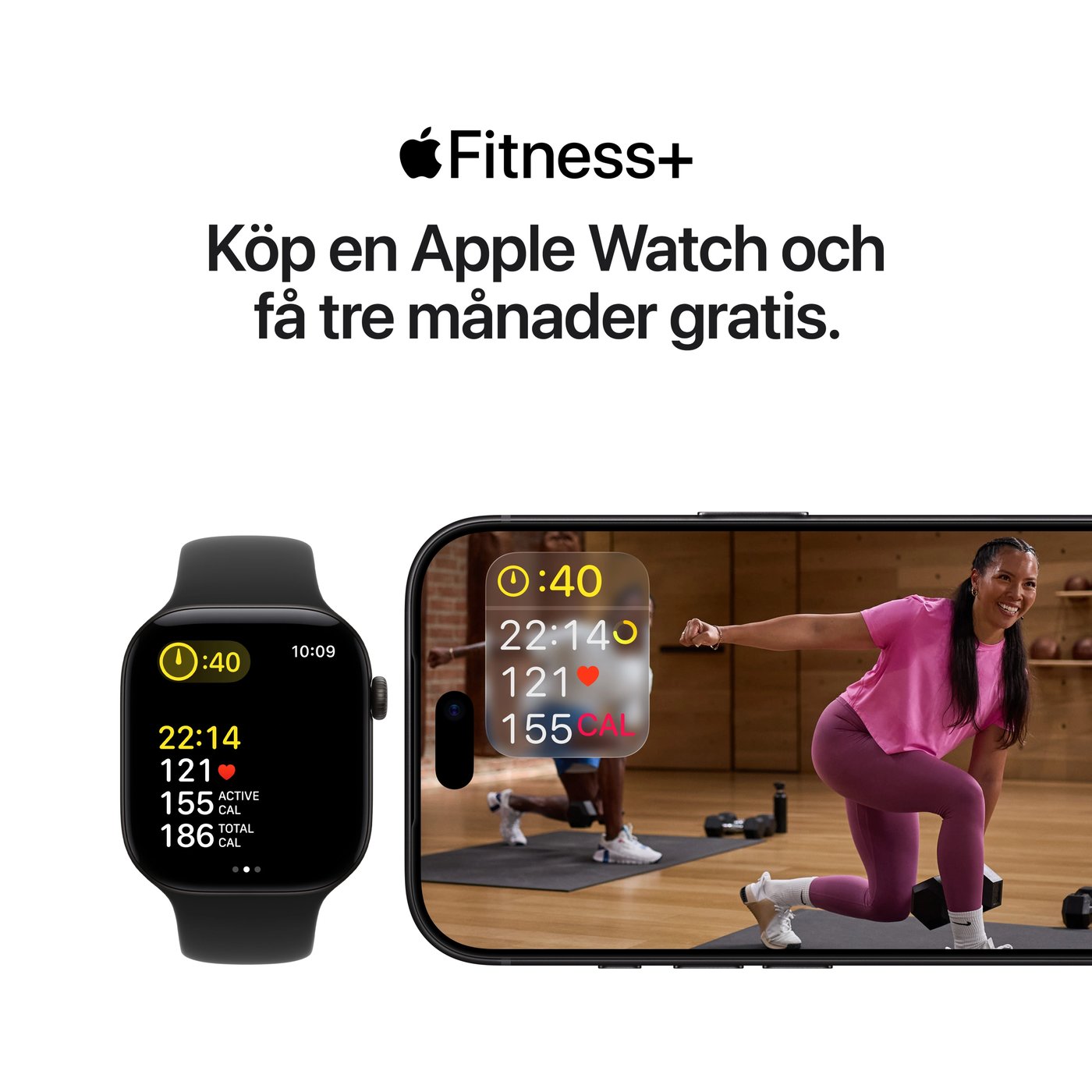 Apple Watch Series 12 GPS 42 mm Svart S/M