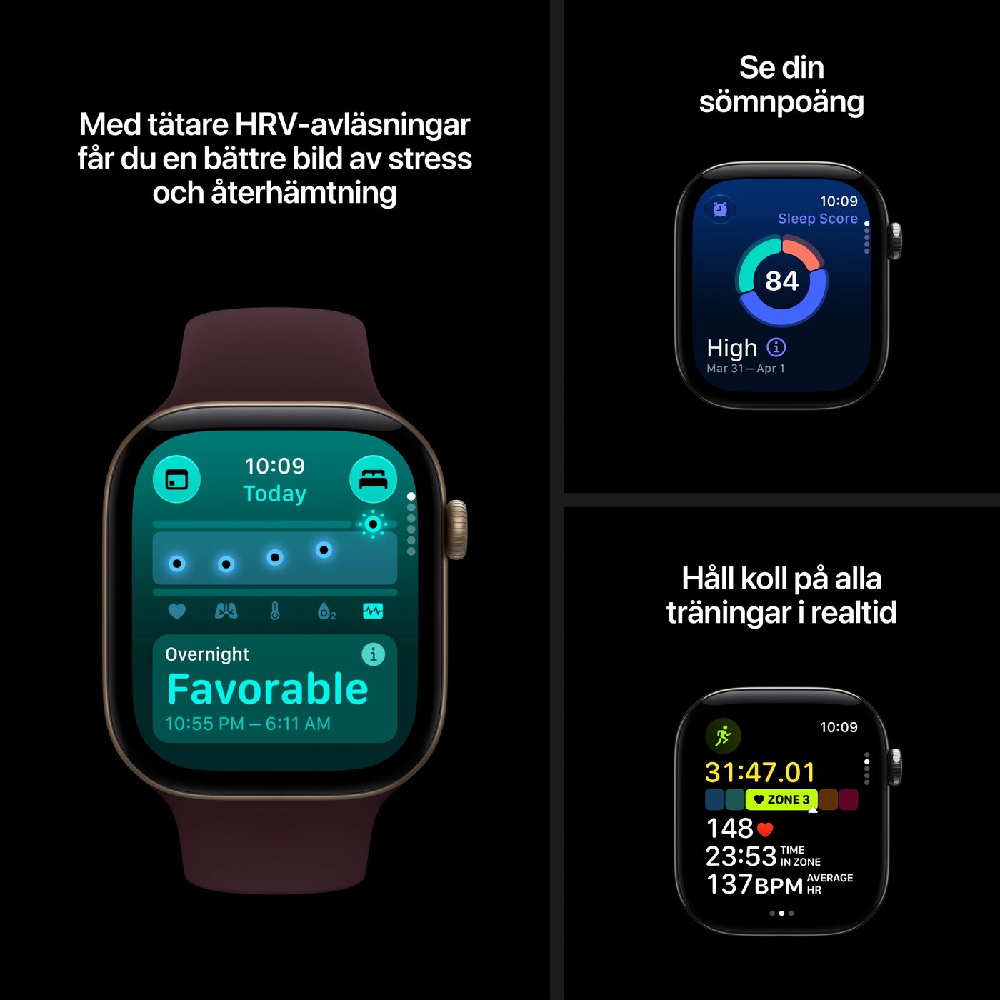Apple Watch Series 12 GPS 46 mm Svart M/L