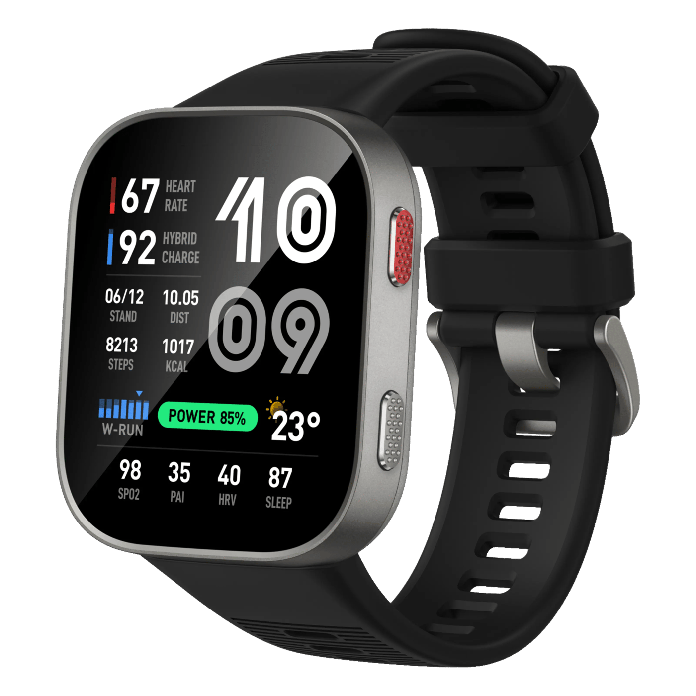 Amazfit Bip Max multisportsklokke Sølv