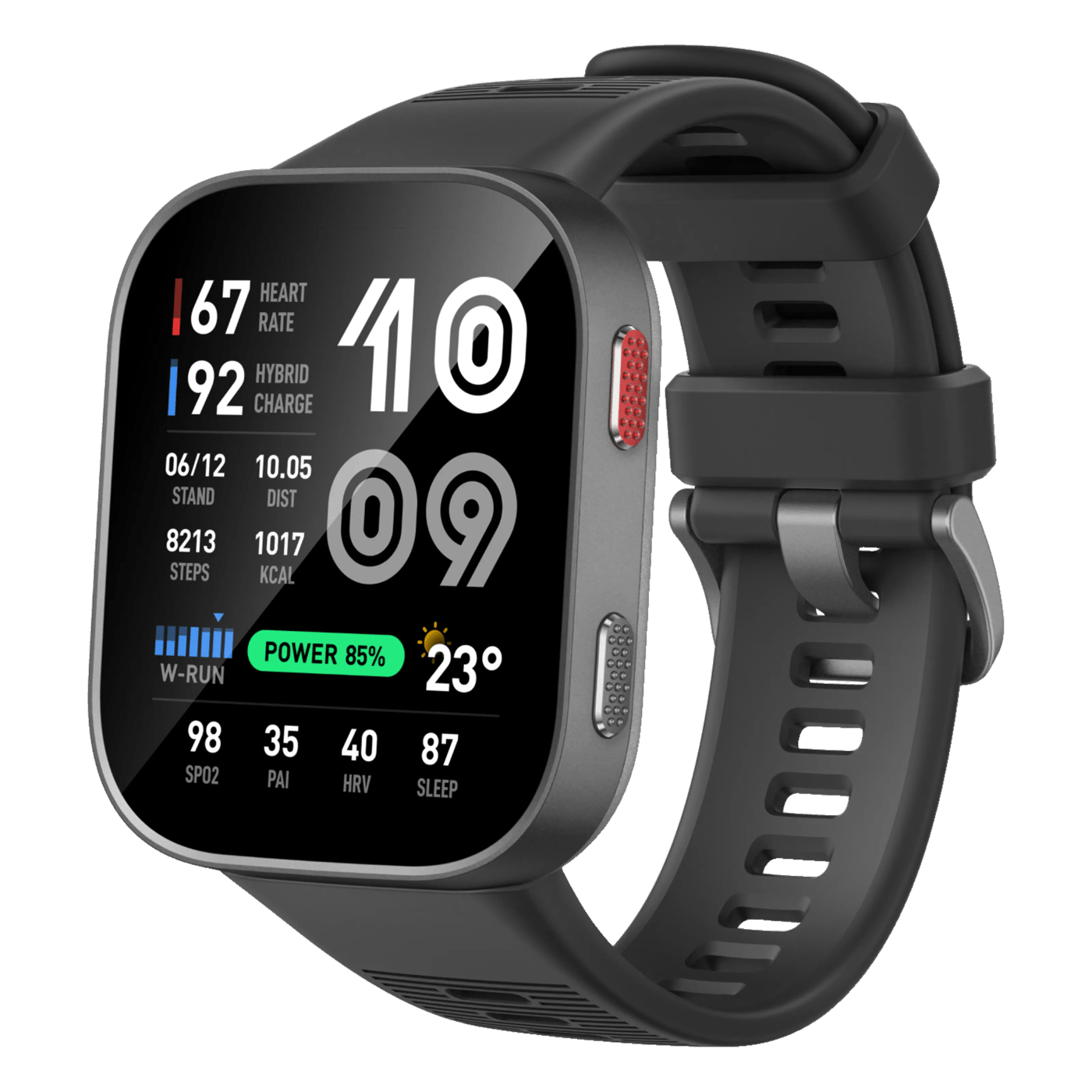 Amazfit Bip Max multisportsklokke Karbongrå