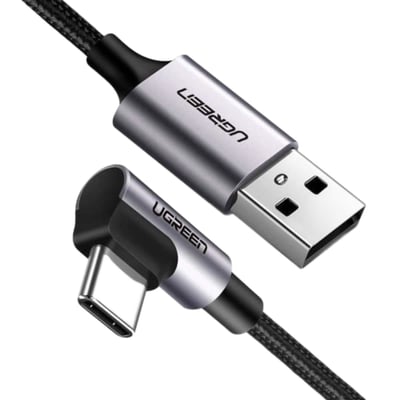 Ugreen Vinklad USB-C till USB-A-kabel 2 m