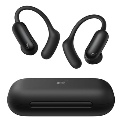Soundcore AeroFit 2 Pro open ear-hörlurar med brusreducering Svart