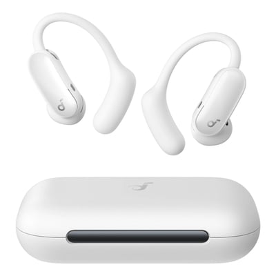 Soundcore AeroFit 2 Pro open ear-hörlurar med brusreducering Vit