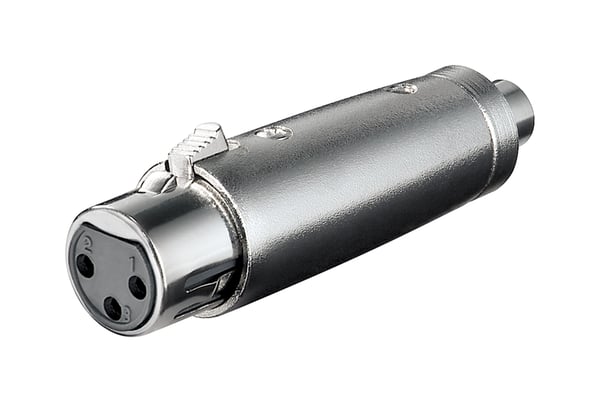 Adapter XLR-hona till RCA-hona