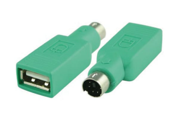 Luxorparts PS/2 hane till USB-A hona – passiv adapter passiv adapter