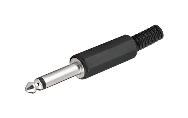 6,3 mm-kontakt Hane Mono