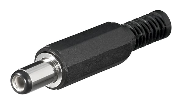 DC-kontakt med lödanslutning 5,5x2,1x9 mm