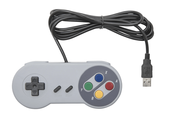 Handkontroll med USB-anslutning SNES