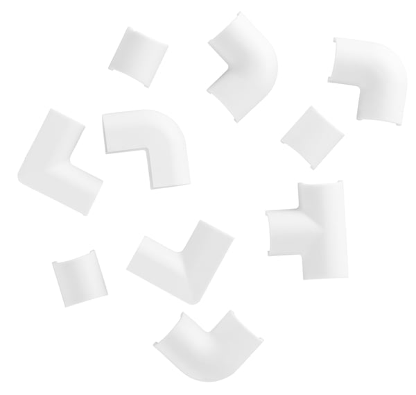 Skarvpaket till kabelkanal 8x7 mm 10-pack