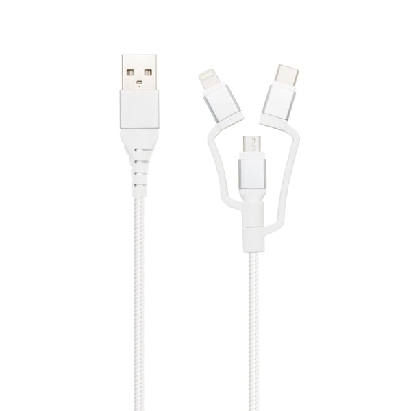 Linocell Premium USB-A till Micro-USB, Lightning och USB-C adapter