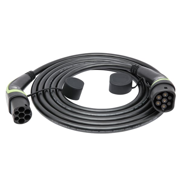 Luxorparts BEV Typ 2 Laddkabel för elbil 22 kW 3 fas 5 m