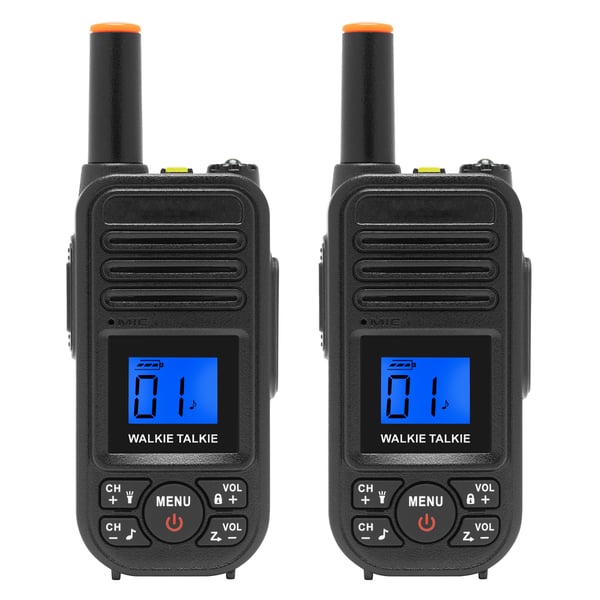 Luxorparts Walkie-talkie 2-pk 10 km IP54 VOX kryptering Dual-Watch USB-C oppladbar