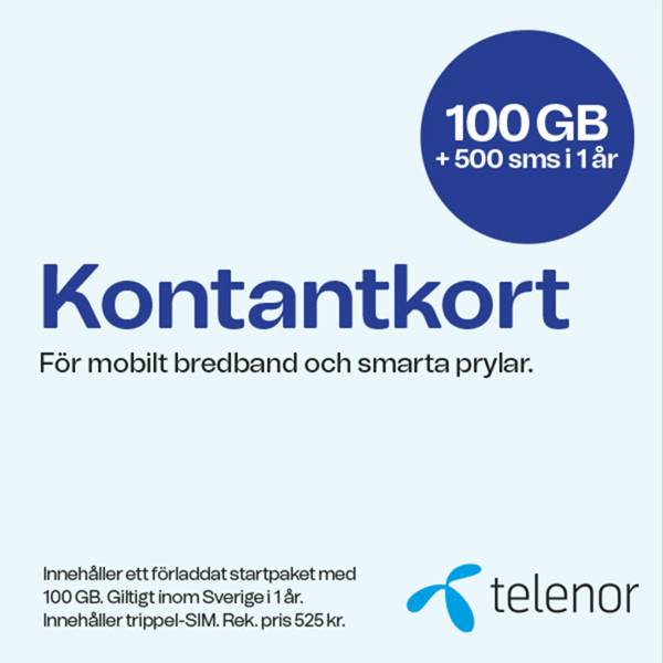 Telenor Mobilt bredband 1 år