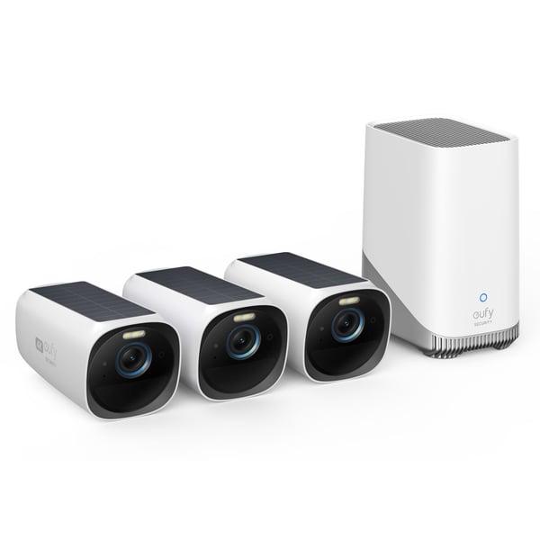 Eufy eufyCam 3 Övervakningssystem med solpanel 3-pack