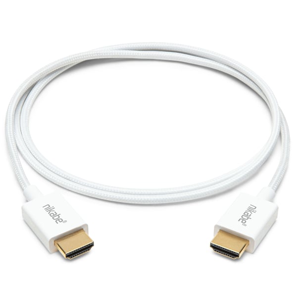 Nikabe Ultra Slim HDMI-kabel med 8K-stöd Vit 1 m