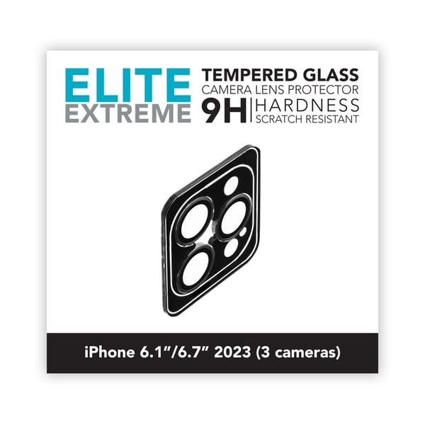 Linocell Elite Extreme Skydd för kameralinsen iPhone 15 Pro och 15 Pro Max