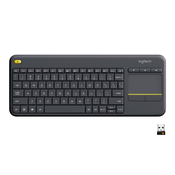 K400 Plus Trådlöst tangentbord med Touchpad