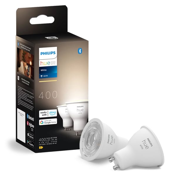 Hue White Smart LED-lampa GU10 400 lm 2-pack