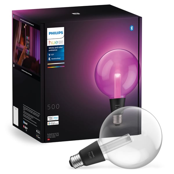 Hue Lightguide G125 E27 smart LED-lampa glob 500 lm