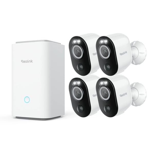 Reolink Home Hub med 4x Argus 3 Ultra 4K-kameror