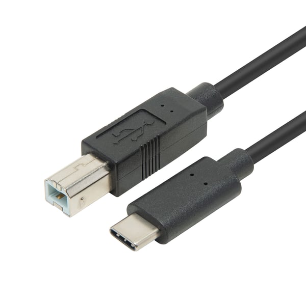 Plexgear CB231 USB-C- till USB-B-kabel 2 m