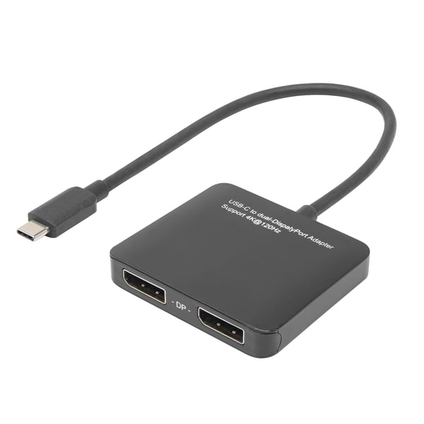 Plexgear USB-C- till 2x DisplayPort-adapter