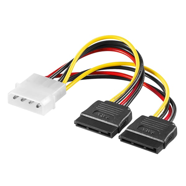 Luxorparts Molex till SATA-strömförgrening 4-pin