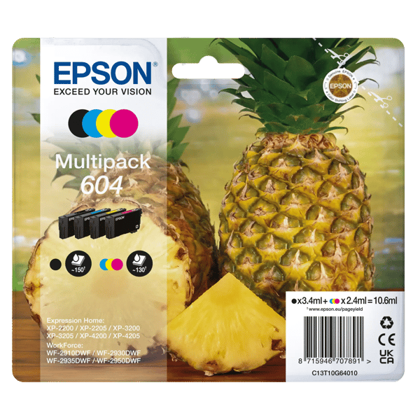 Epson 604 bläckpatroner i multipack Standard