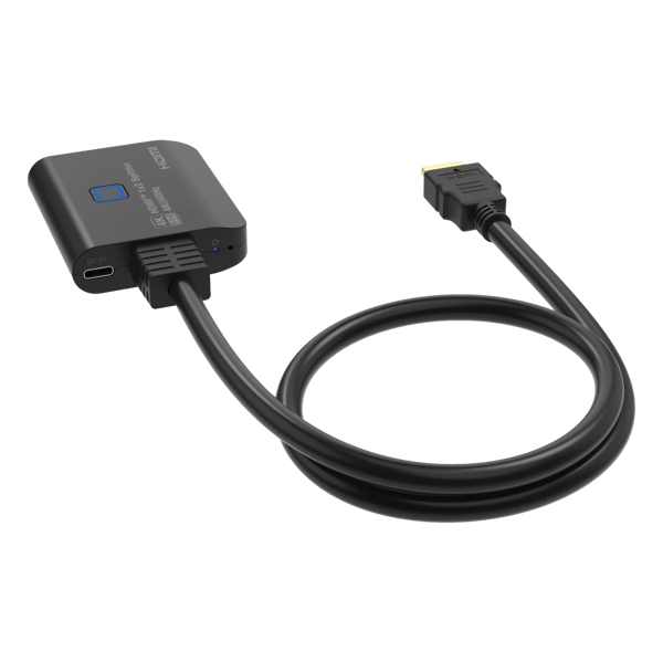 Luxorparts HDMI-splitter mini 4K/60 Hz 2-vägs