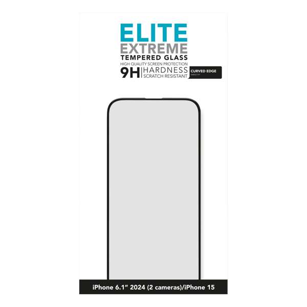Linocell Elite Extreme Curved Skärmskydd för iPhone 16 och 15